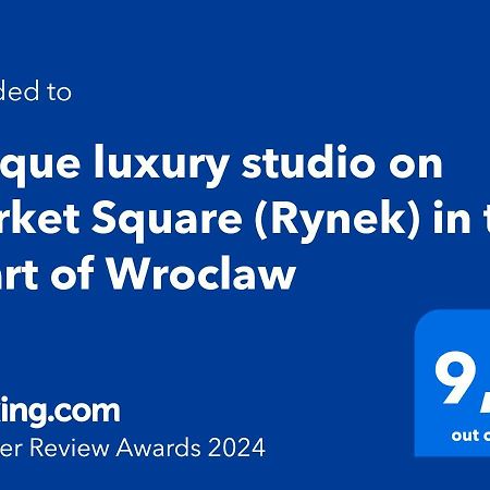 Unique Luxury Studio On Market Square Apartment Wroclaw Ngoại thất bức ảnh
